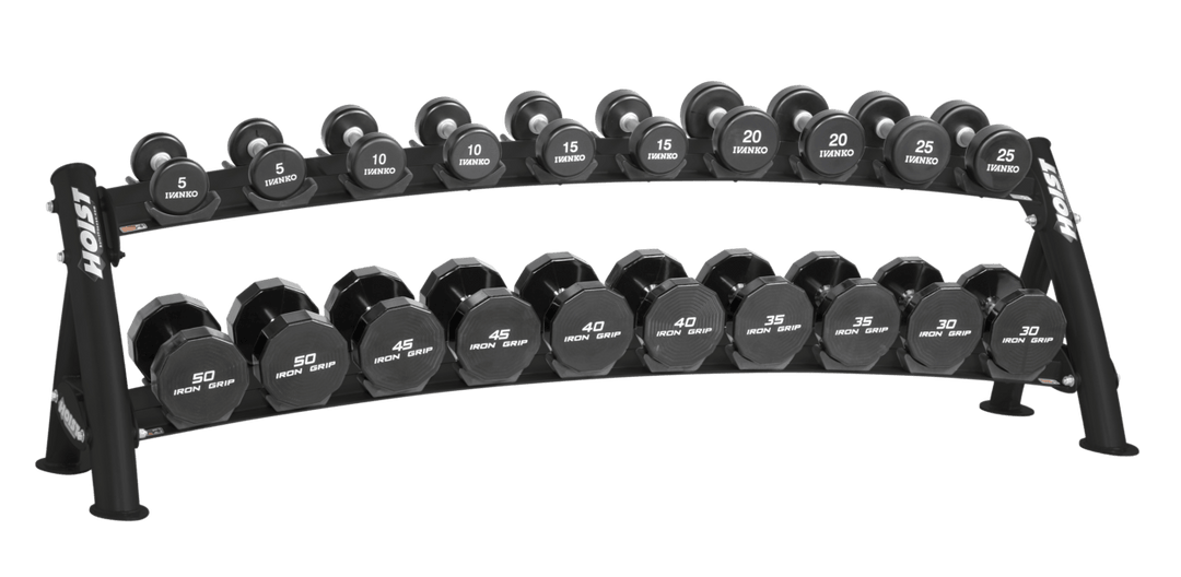 Hoist 2-Tier Horizontal Dumbbell Rack