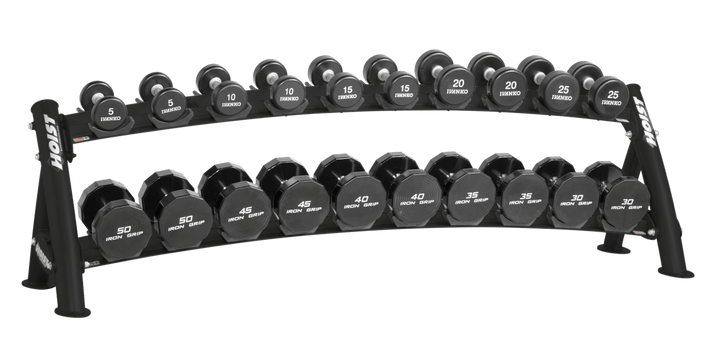 Hoist 2-Tier Horizontal Dumbbell Rack
