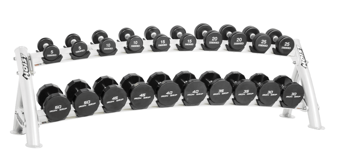Hoist 2-Tier Horizontal Dumbbell Rack