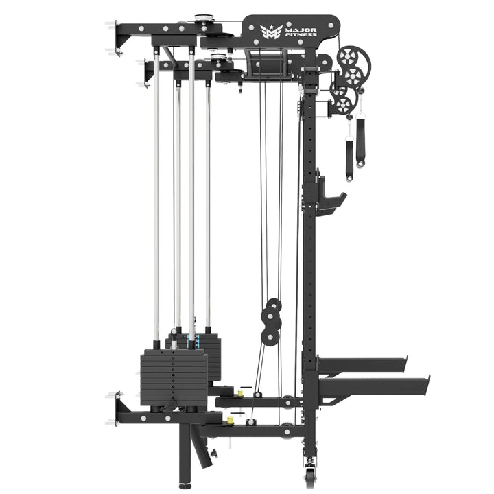 Major Fitness F35 Pro All-In-One Home Gym Wall-Mount Folding Power Rack