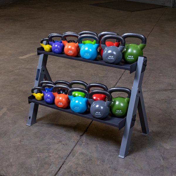 Body-Solid Dual Dumbbell & Kettlebell Rack