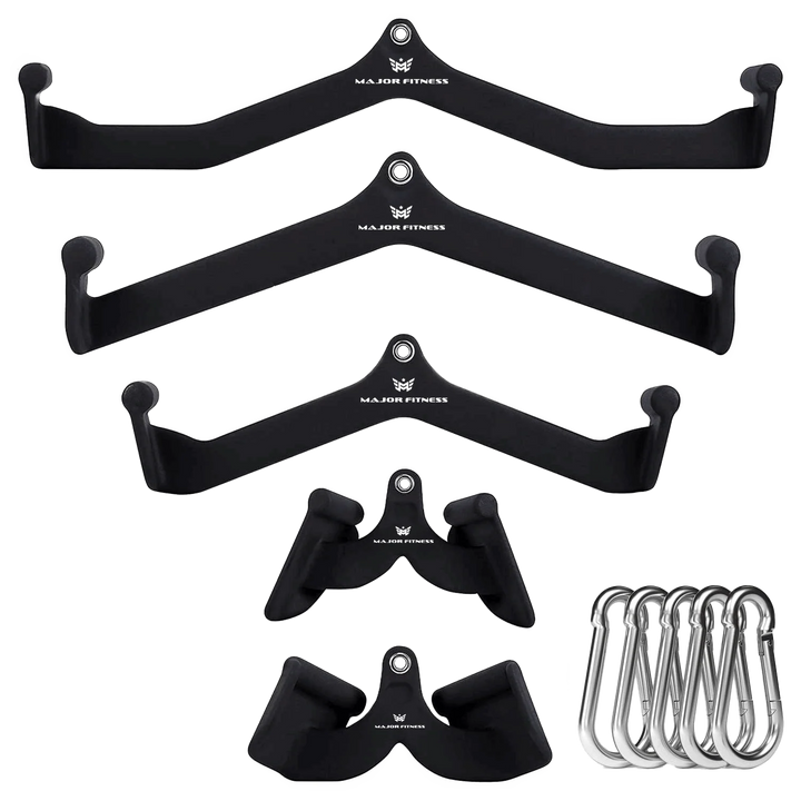 Major Fitness 5pcs Cable Lat-Pull-Down Bar Combo
