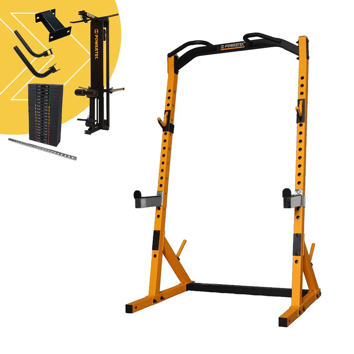 POWERTEC PACKAGE DEAL - Half Rack Bells and Whistles Bundle
