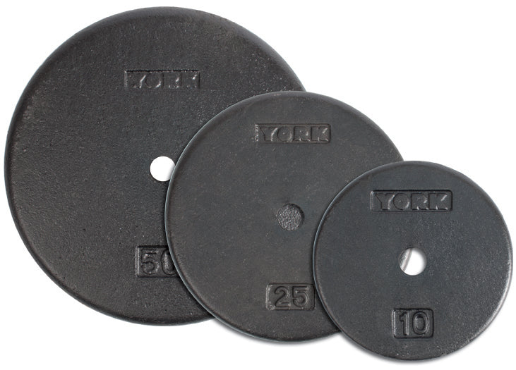 York 1" Standard Flat Pro Weight Plates