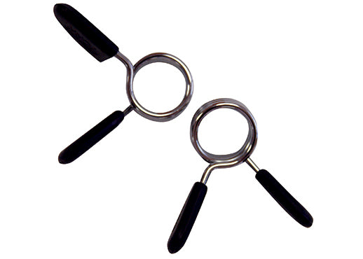 York 1" Spring Collars w/ Rubber Grips (pair)