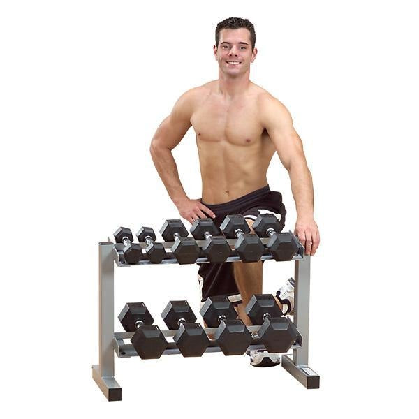 Powerline 32 2 Tier Dumbbell Rack #PDR282X - Storage
