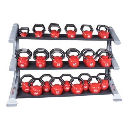 Body-Solid Pro Club Line 3 Tier Kettlebell Rack #SDKR1000KB - Storage