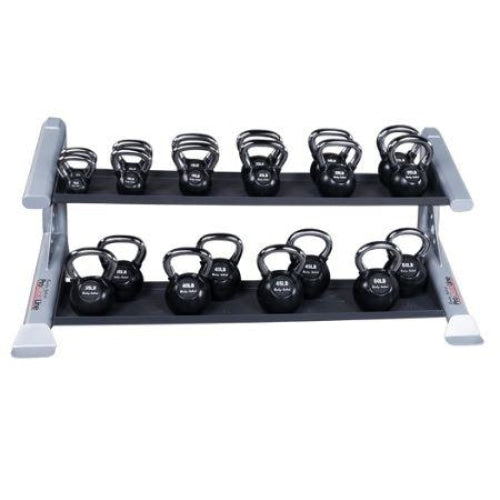 Body-Solid Pro Club Line 2 Tier Kettlebell Rack #SDKR500KB - Storage