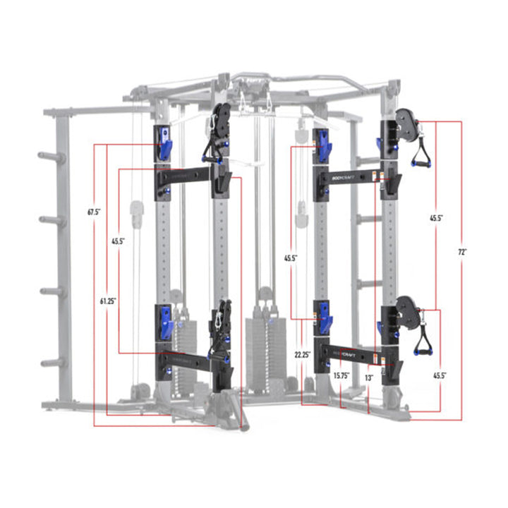 BodyCraft RFT Pro Power Rack Functional Trainer