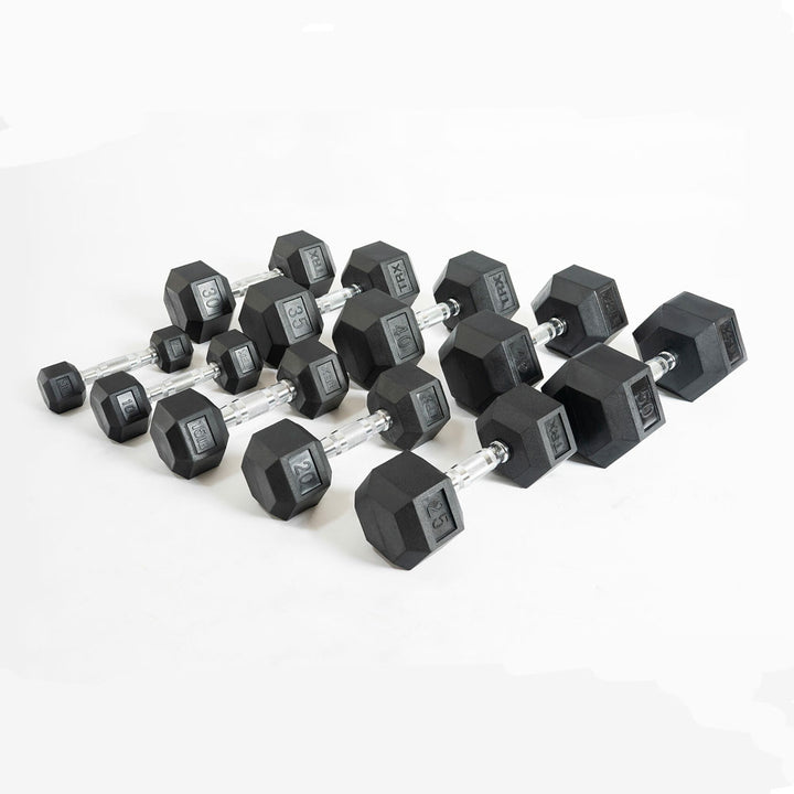 5 lb Rubber Hex Dumbbells