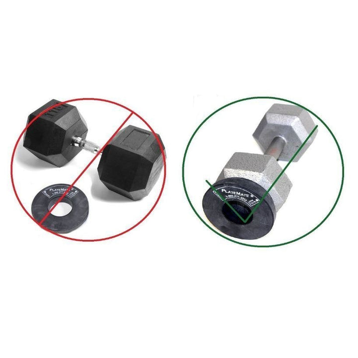 PlateMate Micro Loading 1.25 lb Hex Weight Plate 1 Pair - Add On Weights