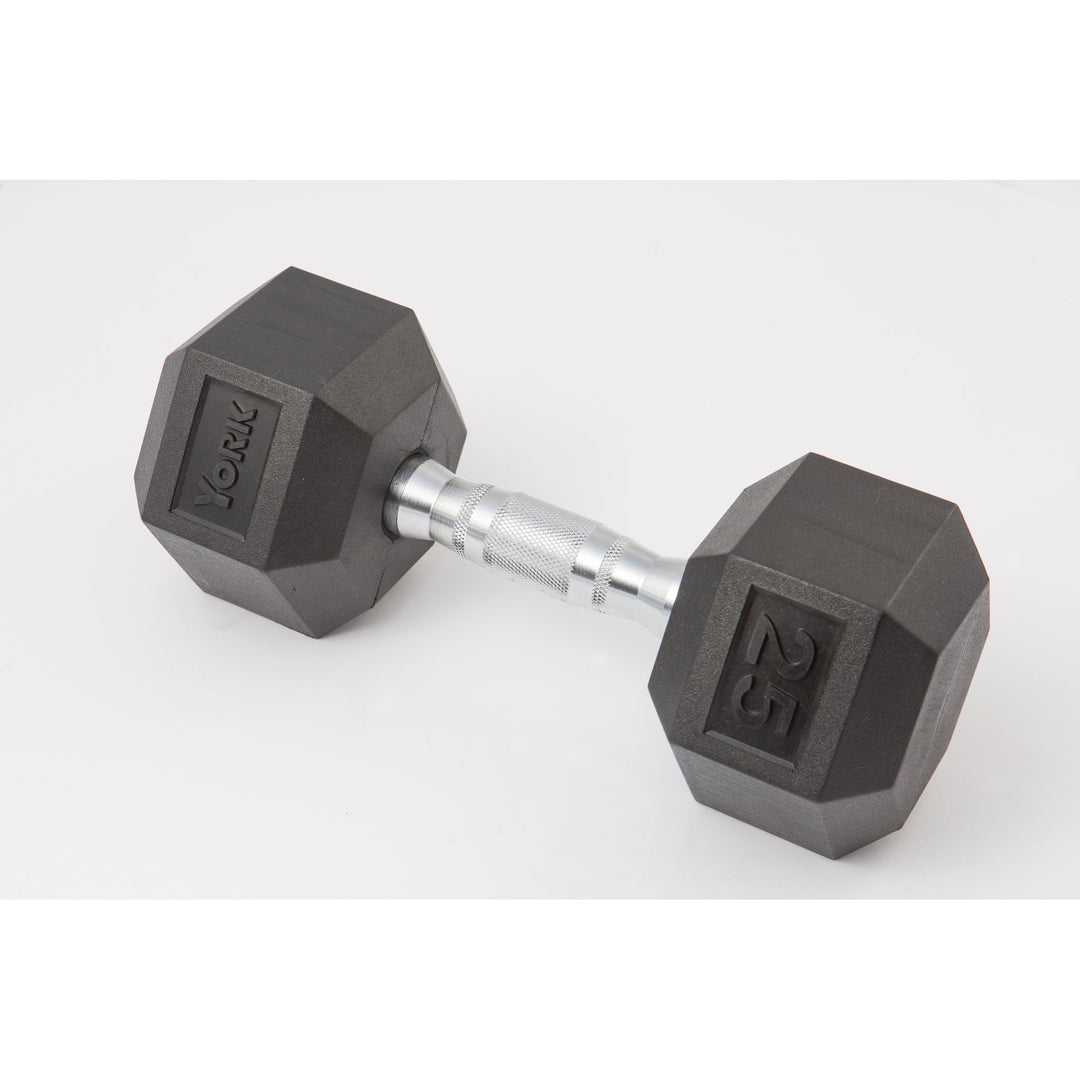 York Barbell Rubber Hex Dumbbells