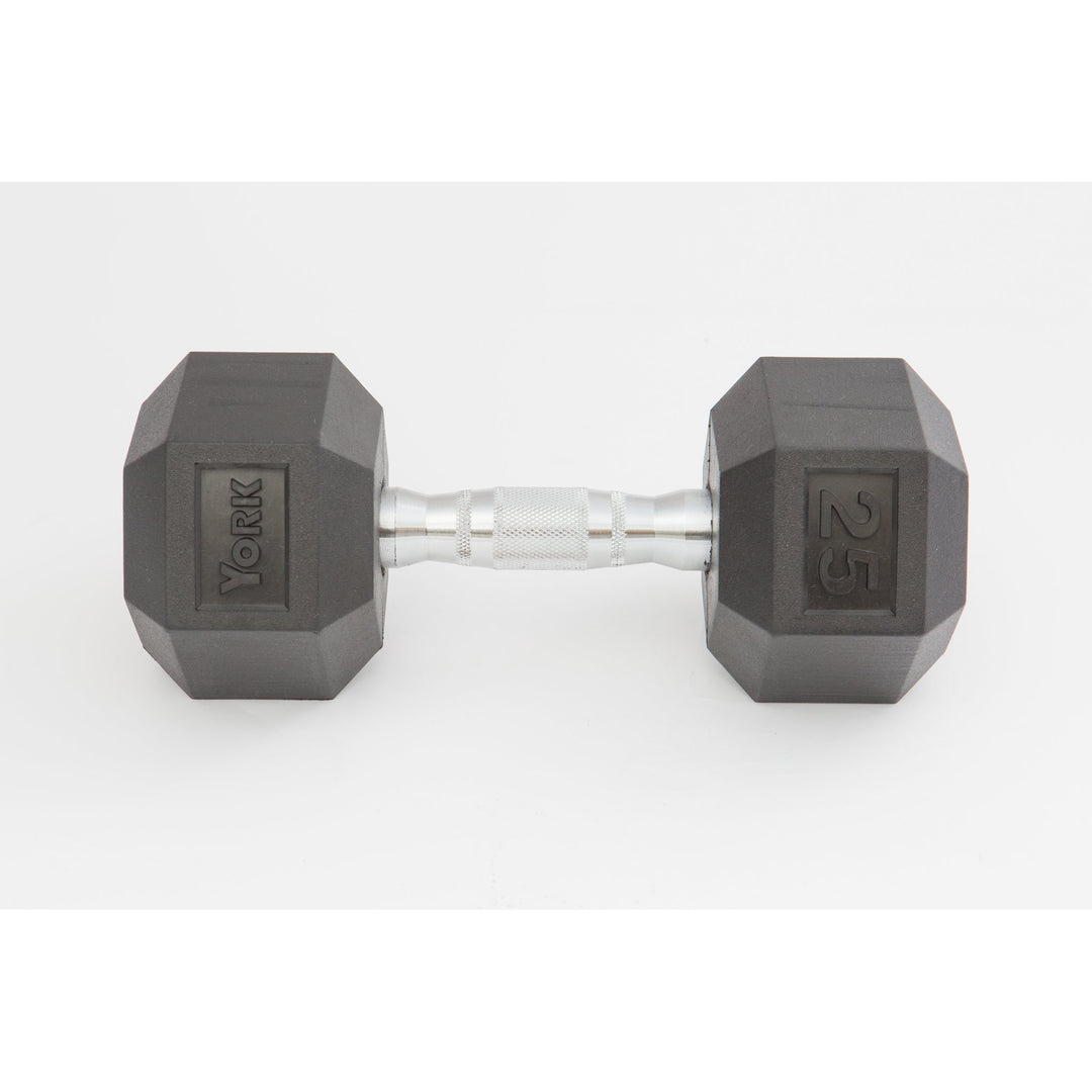 York Barbell Rubber Hex Dumbbells