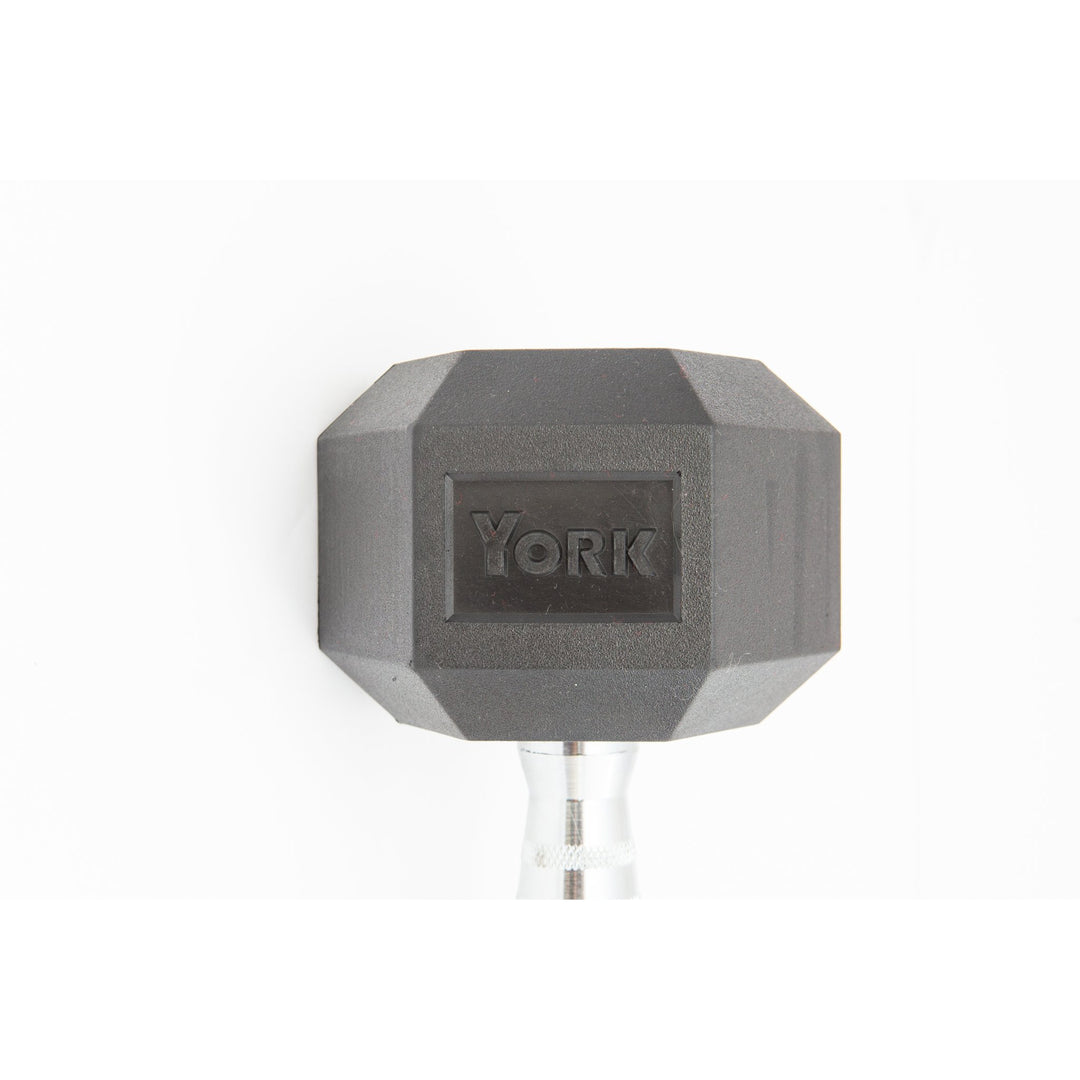 York Barbell Rubber Hex Dumbbells