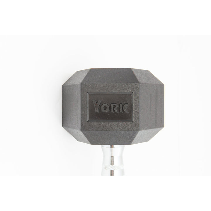 York Barbell Rubber Hex Dumbbells