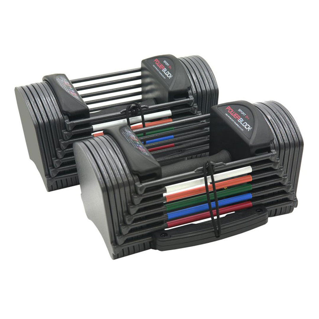 PowerBlock Sport 24 Adjustable Dumbbell Set 3-24 lbs