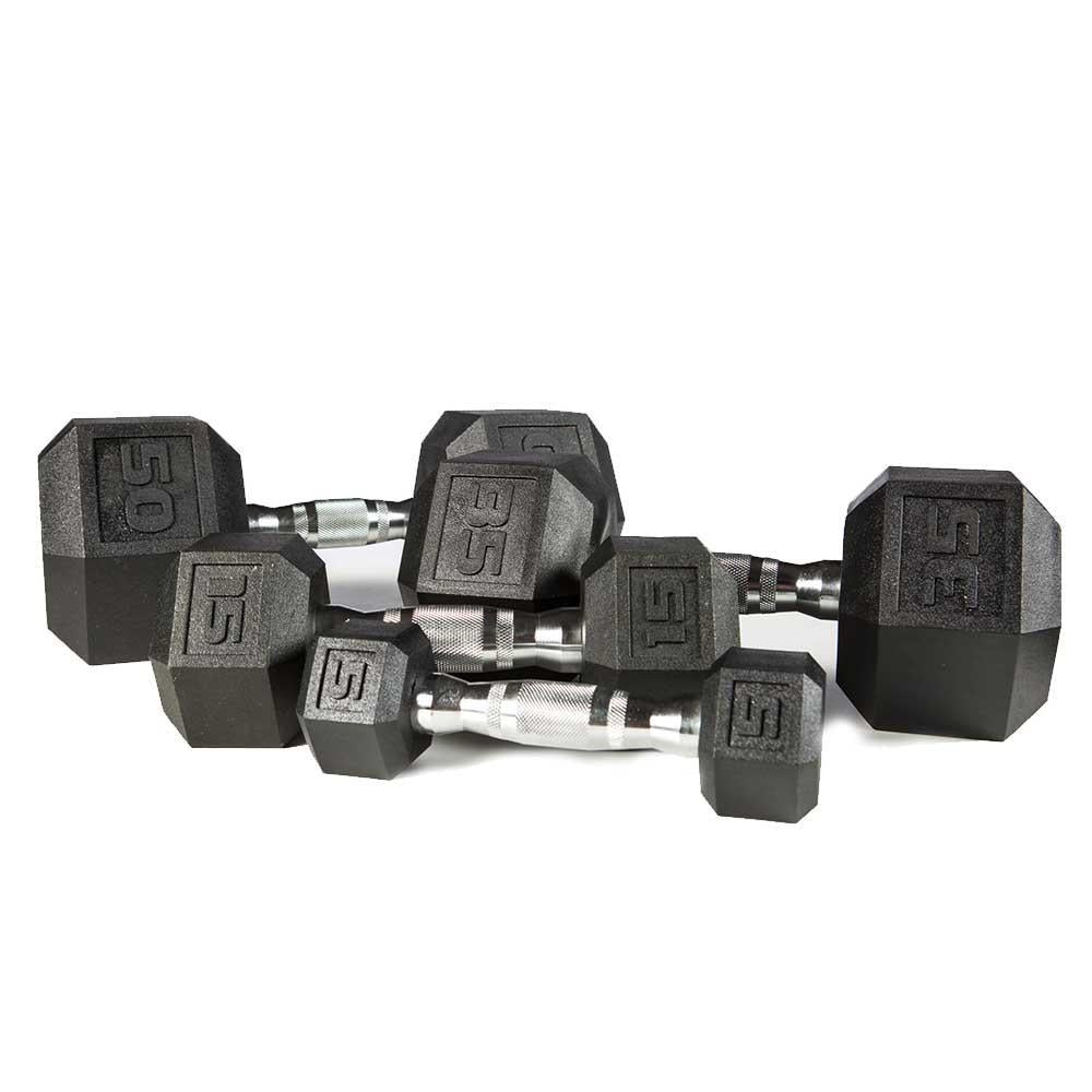 Premium PVC Hex Dumbbell SET 5-50 LBS.