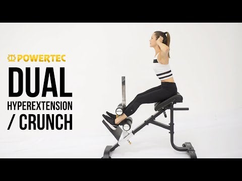 PowerTec Dual Hyperextension Crunch