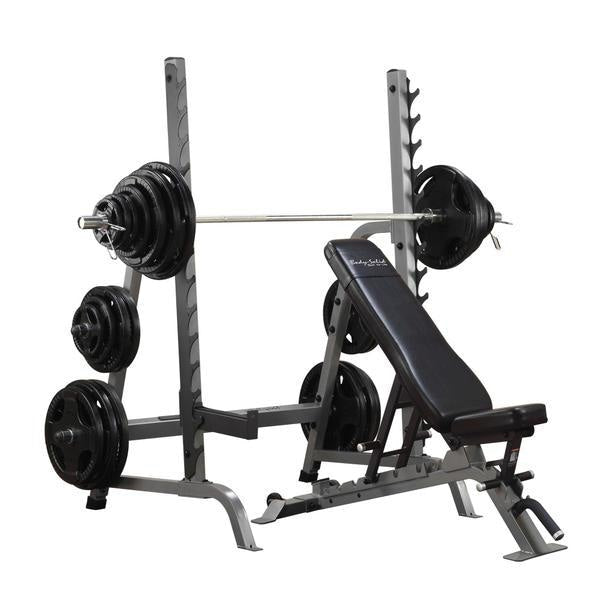 Body-Solid Pro Club Line Olympic Press System #SDIB370 - Body Solid Pro Club Line
