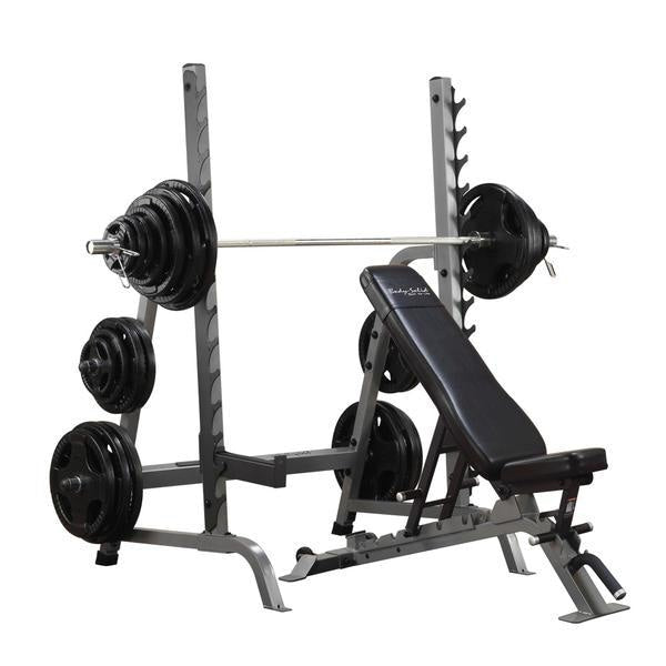 Body-Solid Pro Club Line Olympic Press System #SDIB370 - Body-Solid Pro Club Line