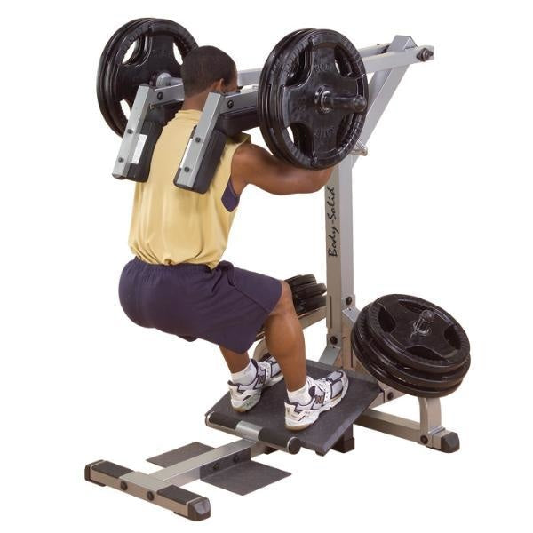 Calf raises best sale squat rack