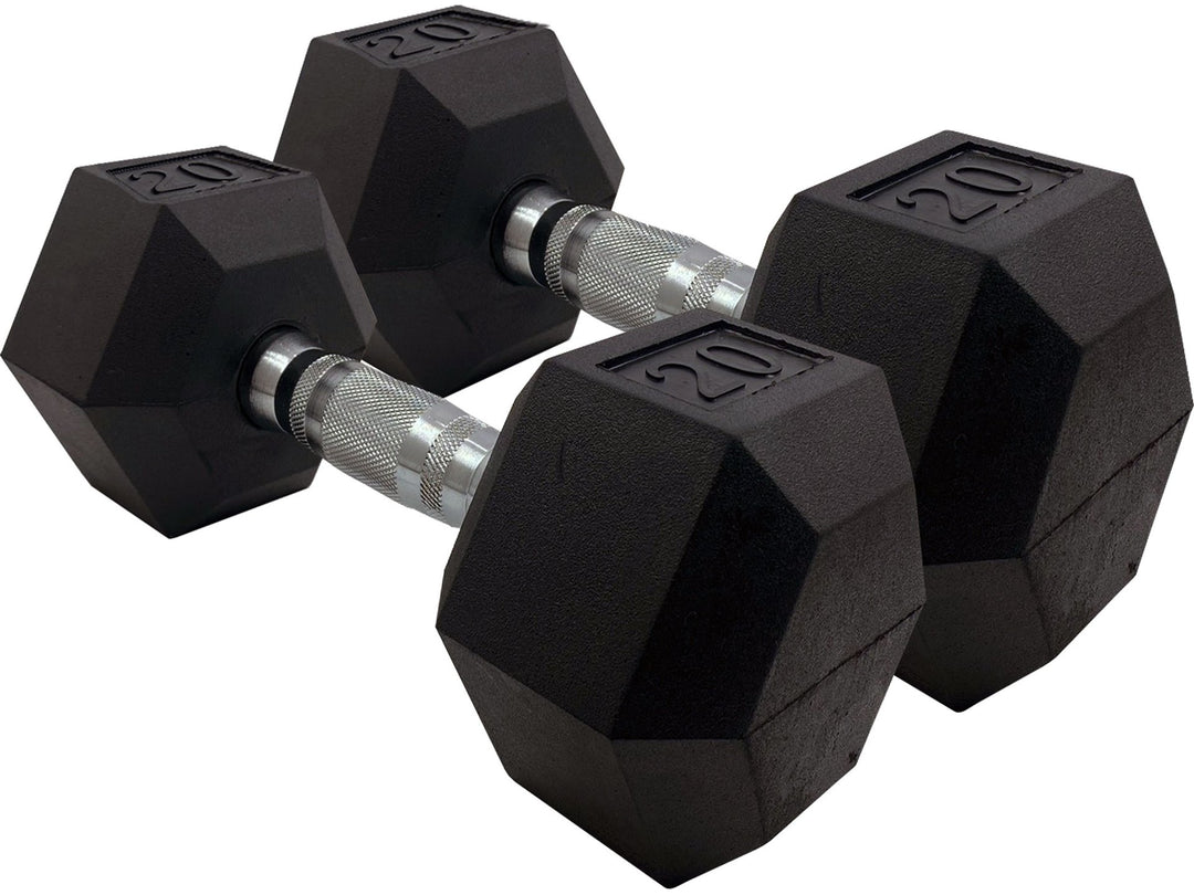 5 lb Rubber Hex Dumbbells