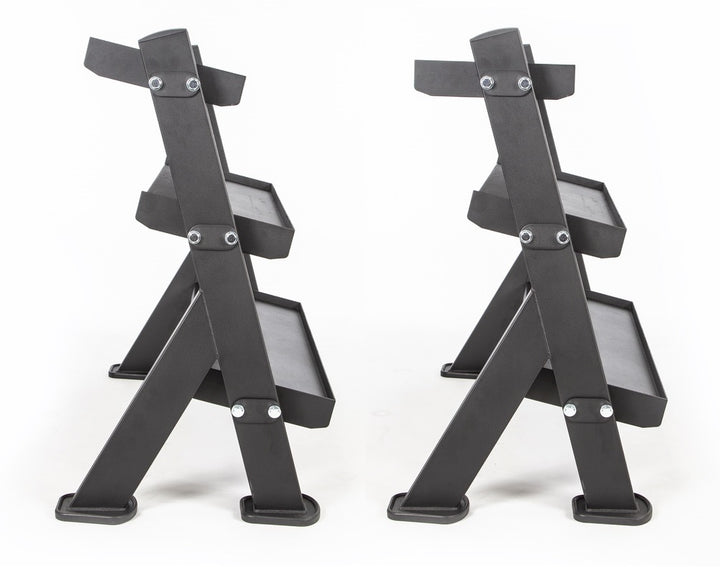 BodyCraft F530 46" 3-Tier Dumbbell and Accessories Rack