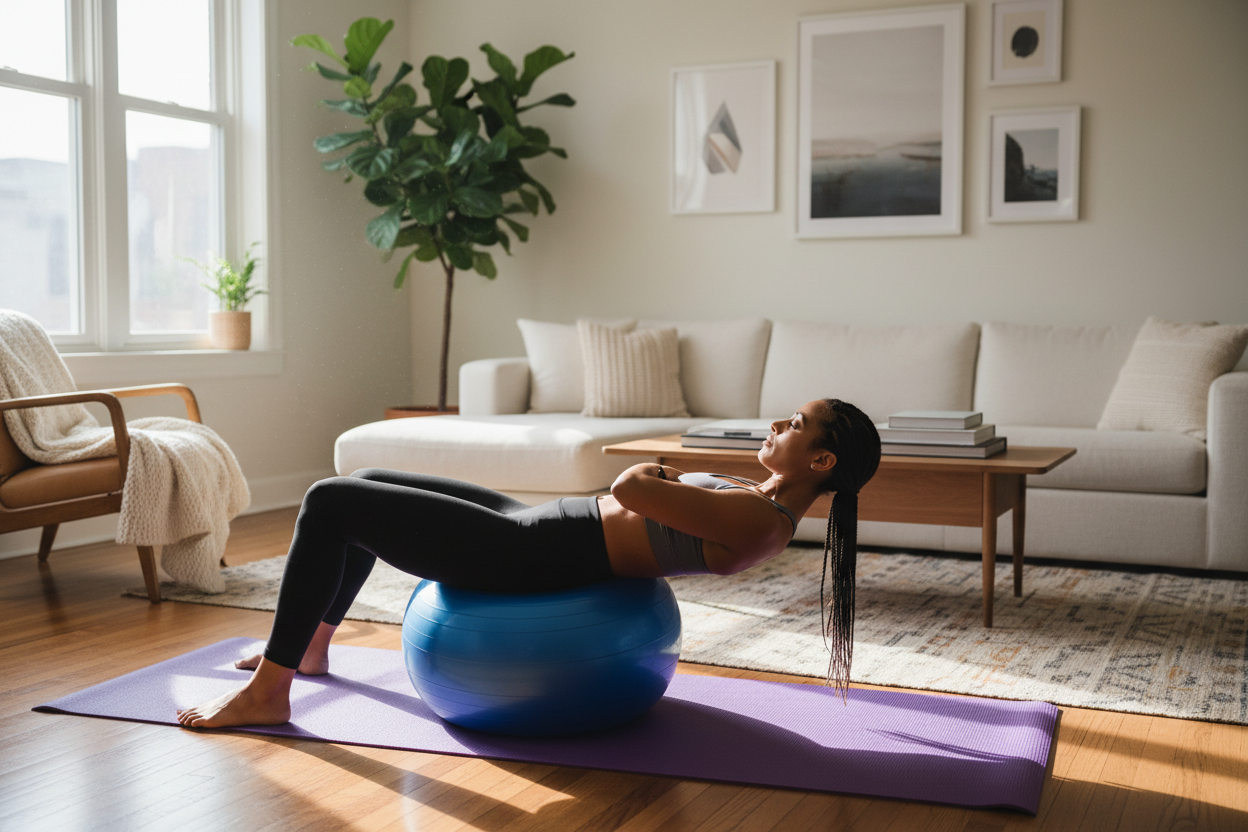 10 Effective Stability Ball Exercises — And Why Investing in a Professional Anti‑Burst Ball Matters