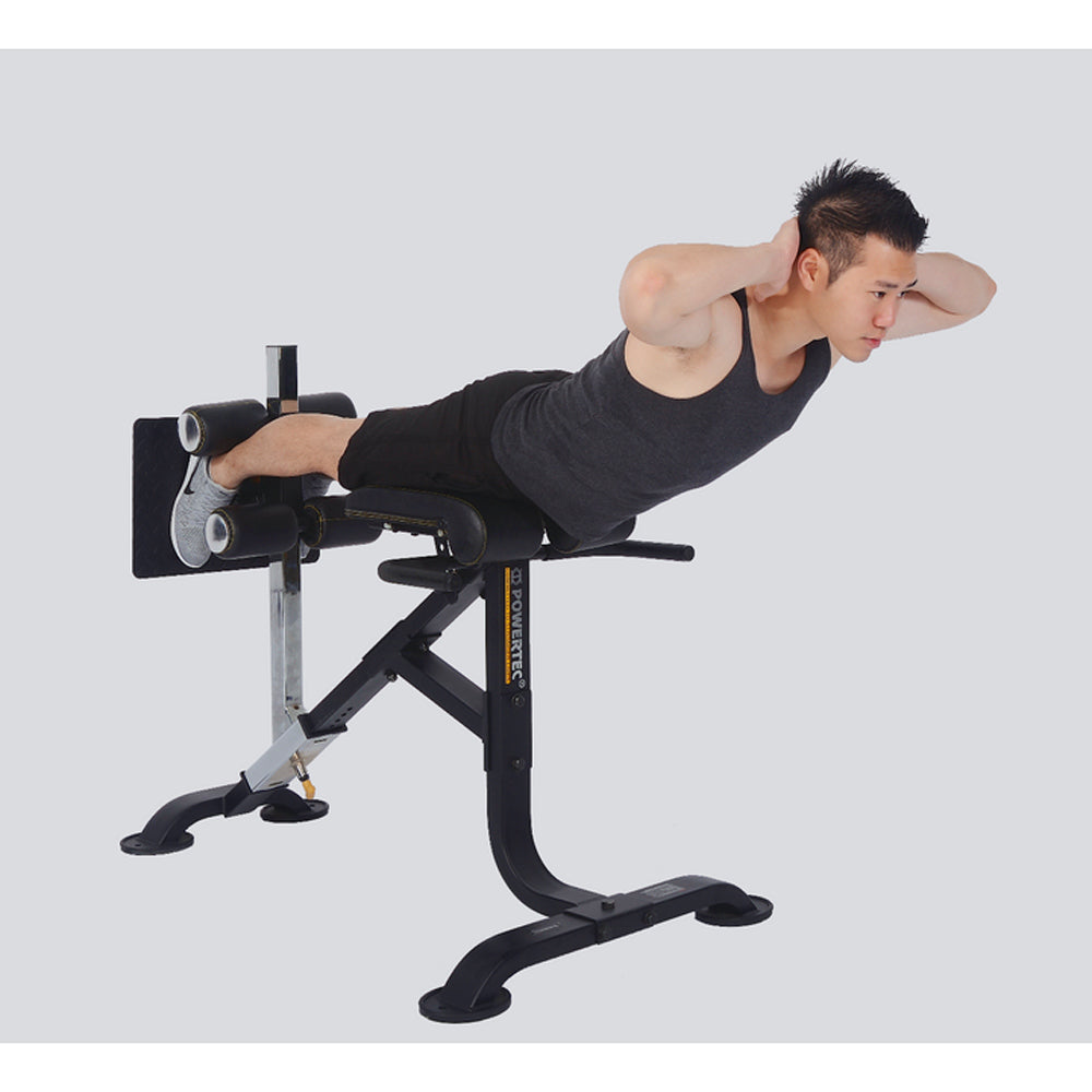 PowerTec Dual Hyperextension Crunch