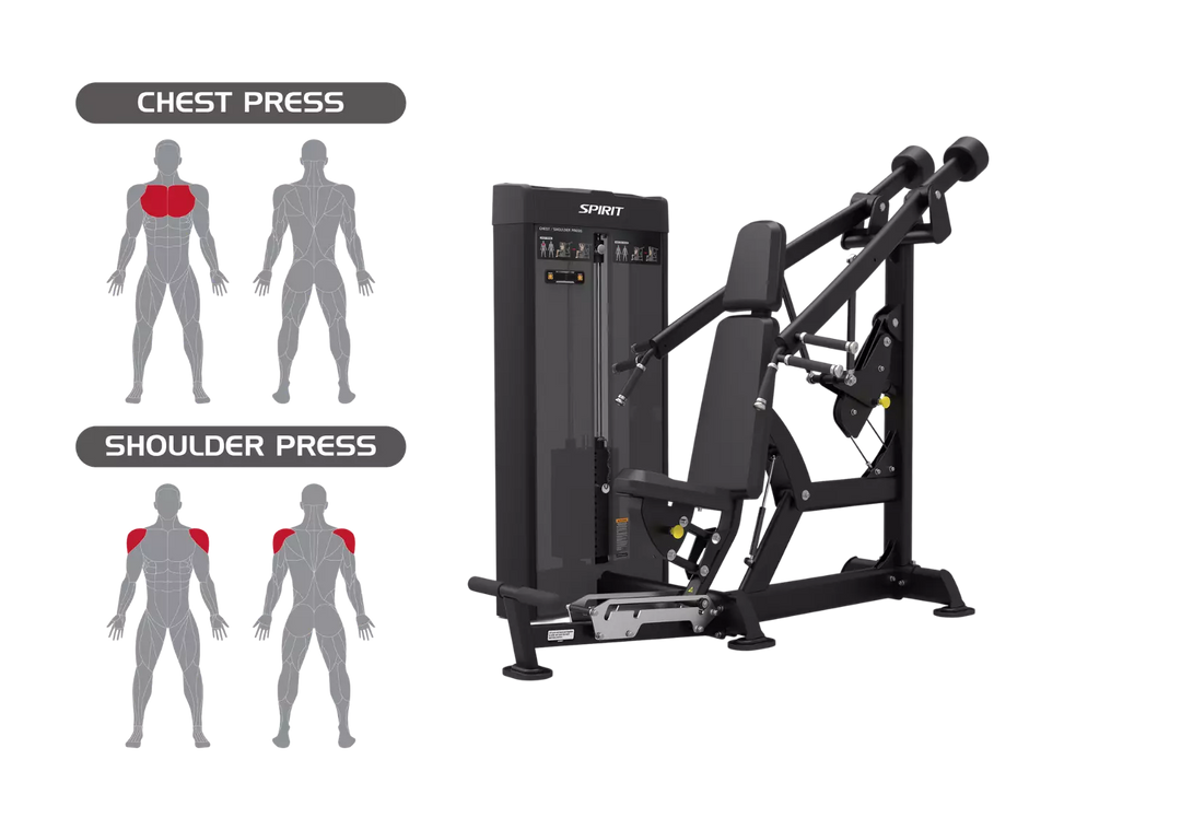 Spirit Dual Chest Press/Shoulder Press Machine