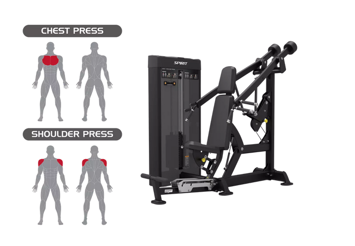 Spirit Dual Chest Press/Shoulder Press Machine