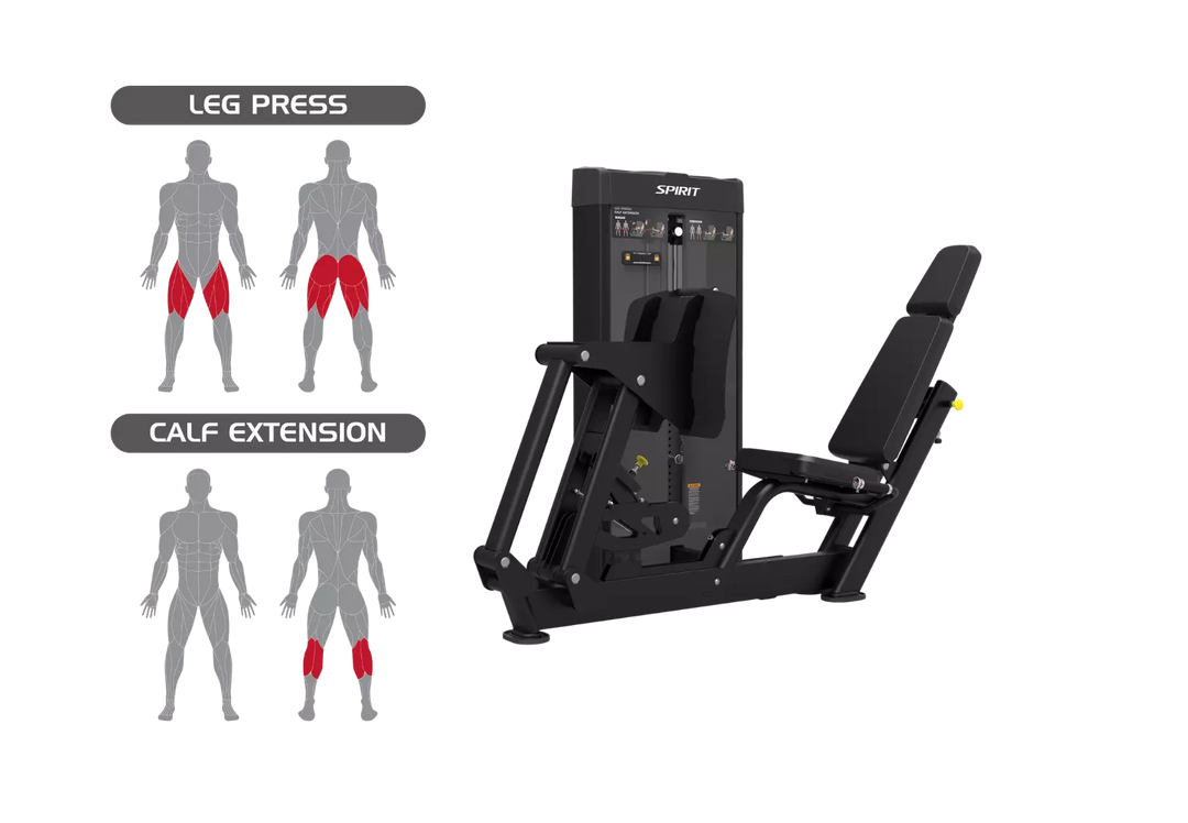 Spirit Dual Leg Press/Calf Extension Machine