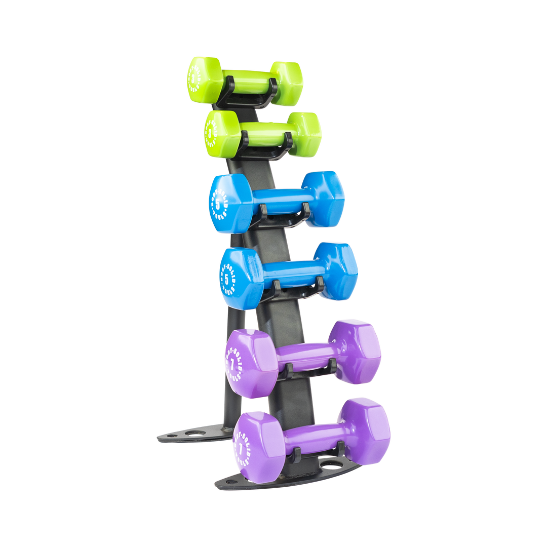 Body-Solid Vinyl Dumbbell Rack GDR10B