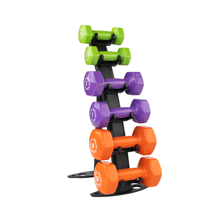 Body-Solid Vinyl Dumbbell Rack GDR10B