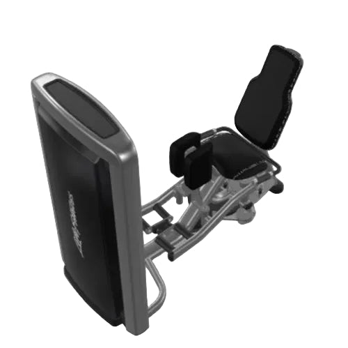 Fitness machine with a console on a white background