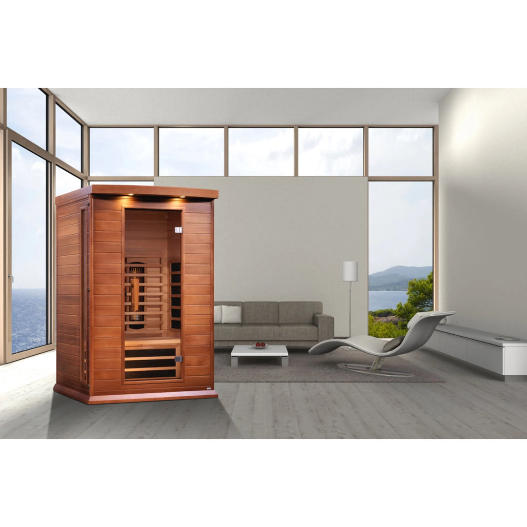 Maxxus 2 Person Full Spectrum Infrared Sauna - Canadian Red Cedar