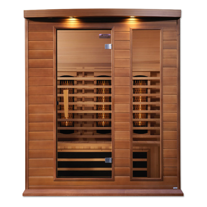 Maxxus 3 Person Full Spectrum Infrared Sauna - Canadian Red Cedar