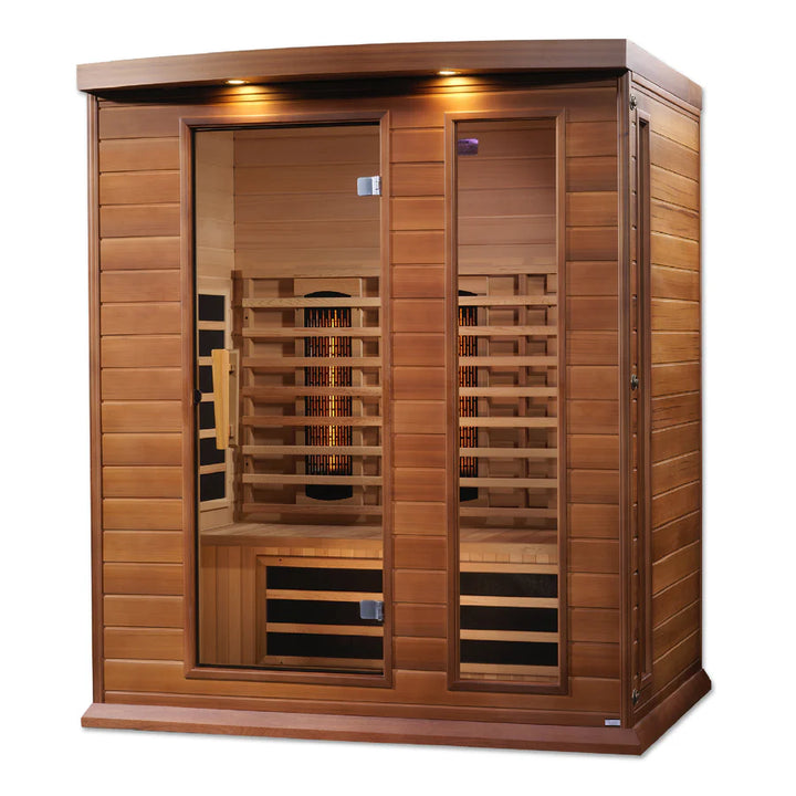 Maxxus 3 Person Full Spectrum Infrared Sauna - Canadian Red Cedar