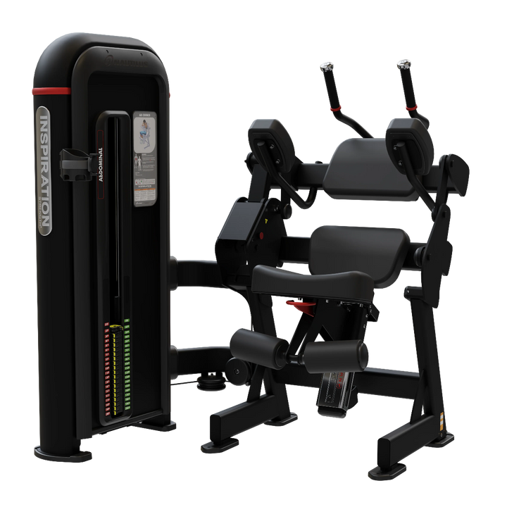 A black cable pulley leg extension machine with adjustable padding, shown on a solid white background.