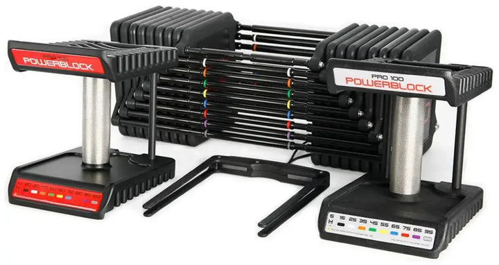 PowerBlock Commercial Pro 100 Adjustable Dumbbell Set