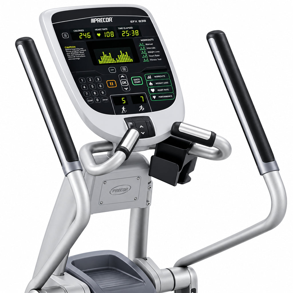 Precor EFX835 Console on White background