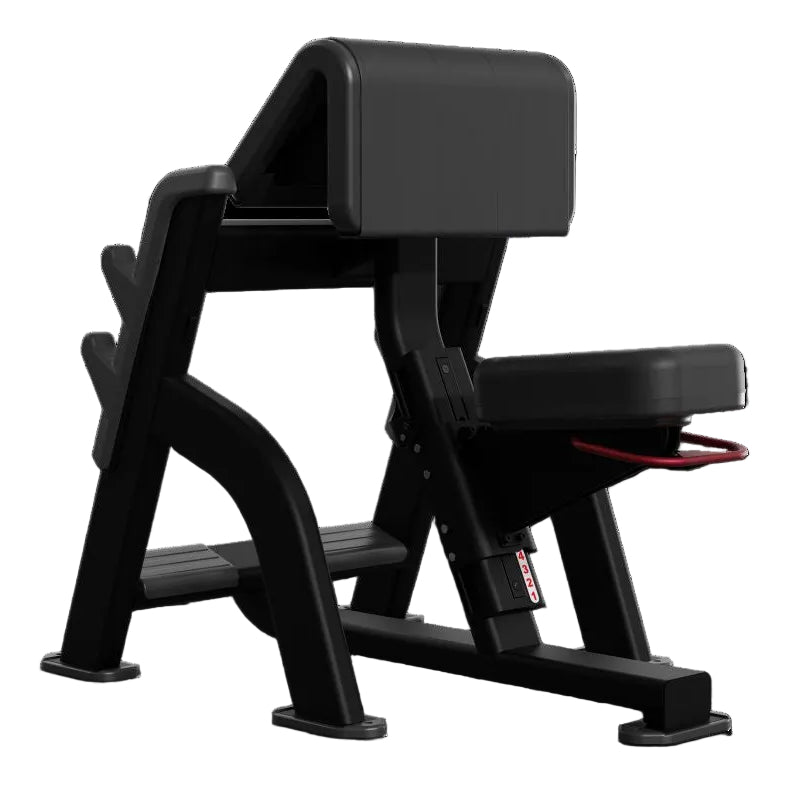 Black gym machine on a white background
