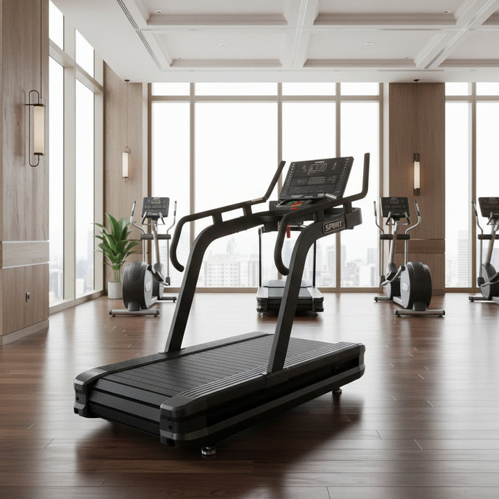 Hotel Gym with slat treadmill