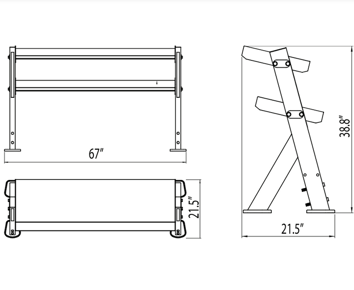 BodyCraft F540 Dumbbell Rack