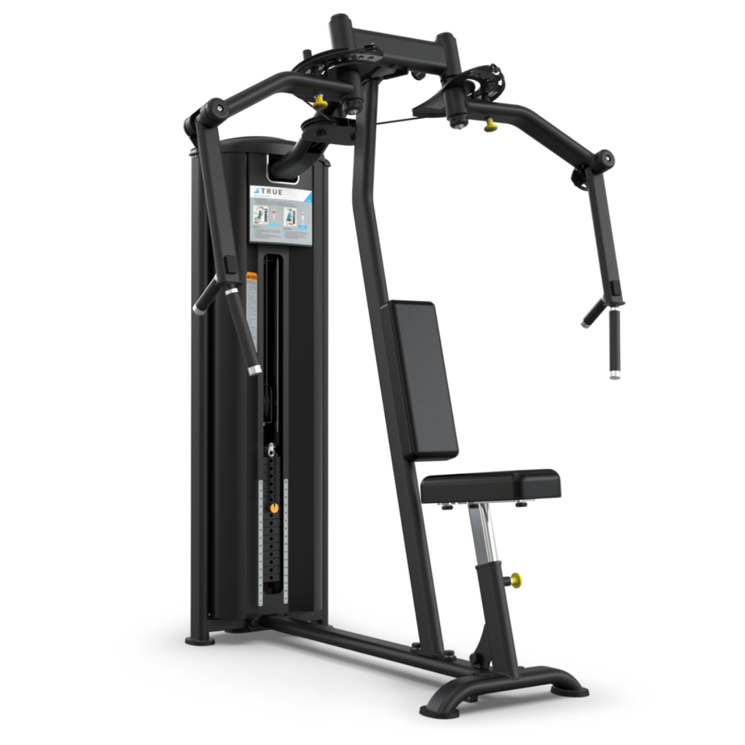 Black gym machine on a white background