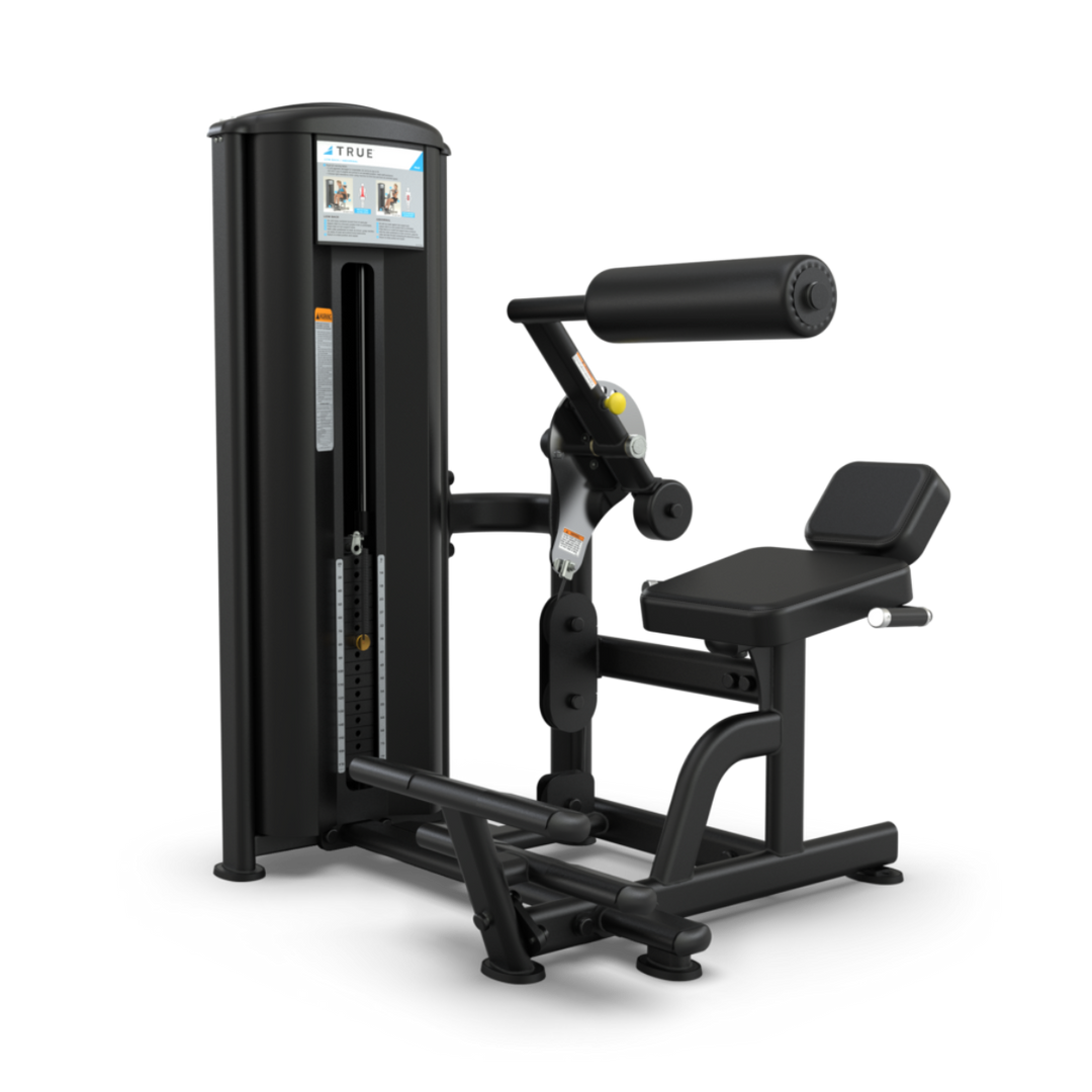 Black gym machine on a white background