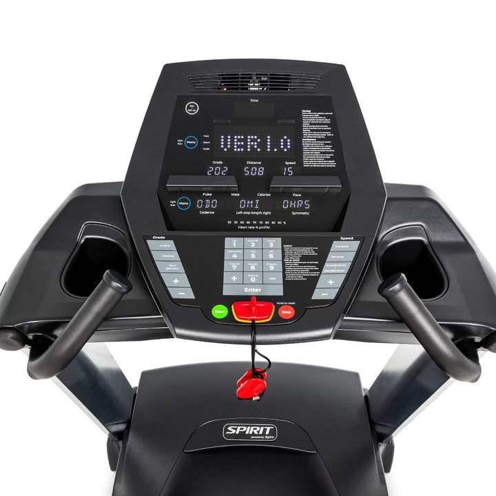 Close-up of a treadmill&