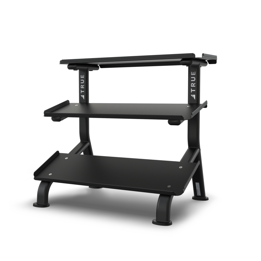 True Fitness FS-24 3-Tier Flat Tray Dumbbell Rack