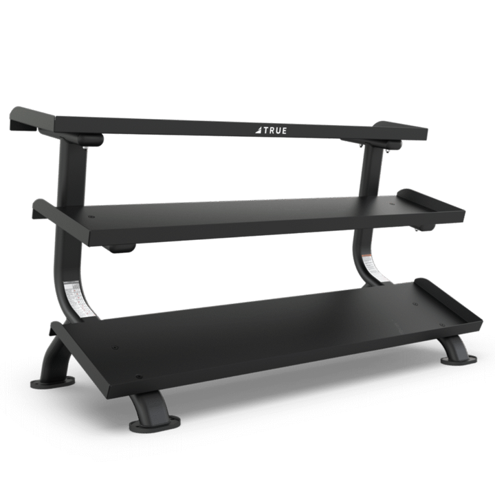 Black weight rack with &