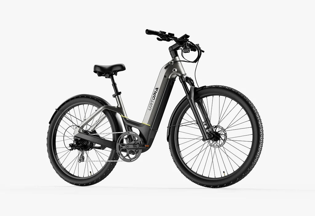 Electric bicycle on a white background